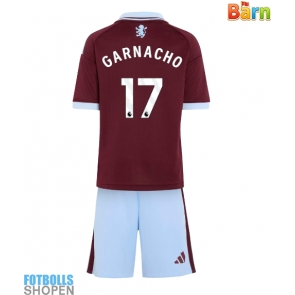 Billiga Aston Villa Alejandro Garnacho #17 Hemmatröja Barn 2026-27 Kortärmad (+ Korta byxor)